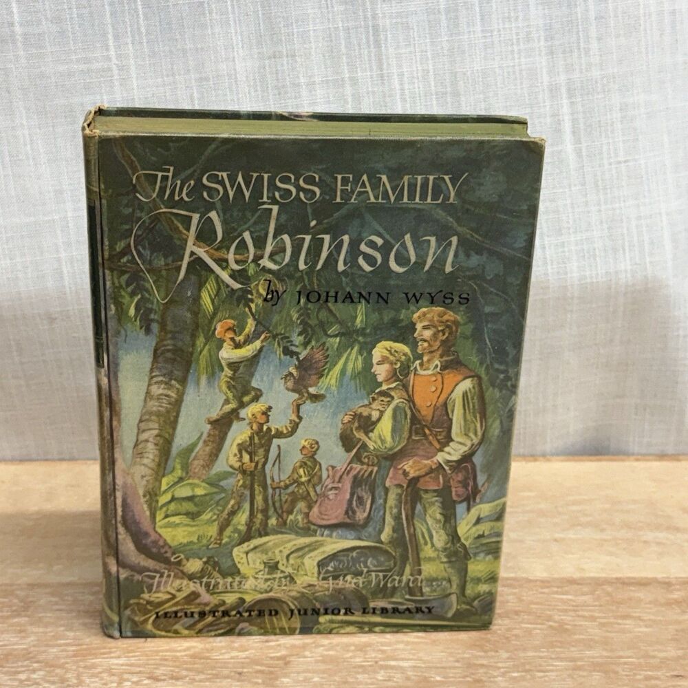 The Swiss Family Robinson Illustrated Junior Library 1949  HB/DJ